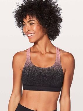 Lululemon Energy Bra Ombre Speckle SZ 6